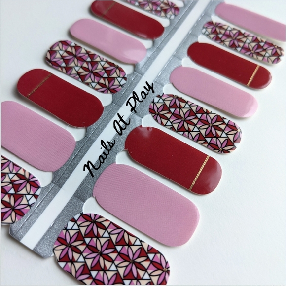 5 for $15 Nail Wraps- Pink Jazz - Picture 2 of 6
